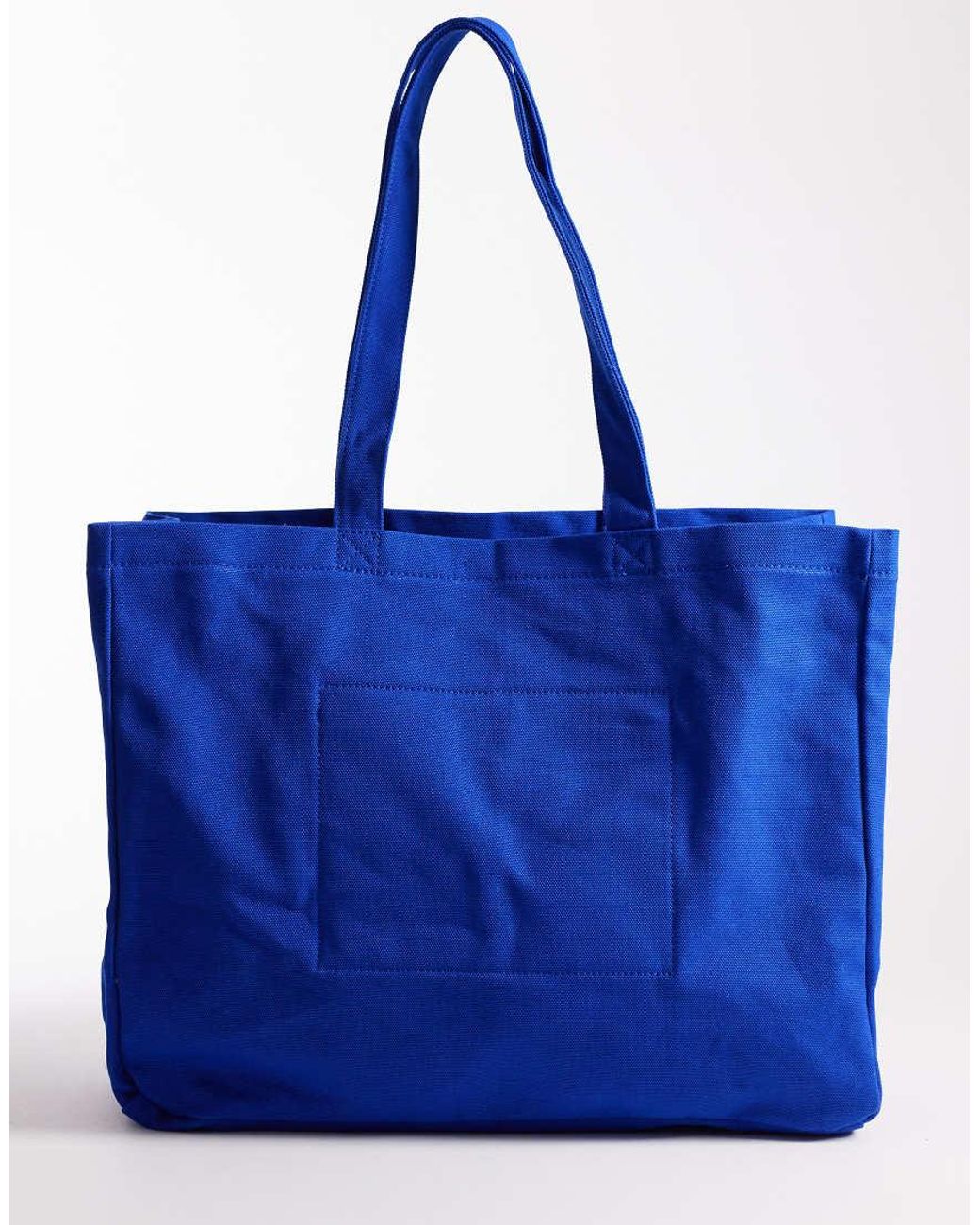 Polo Ralph Lauren Blue Script Logo Large Canvas Tote Bag for men