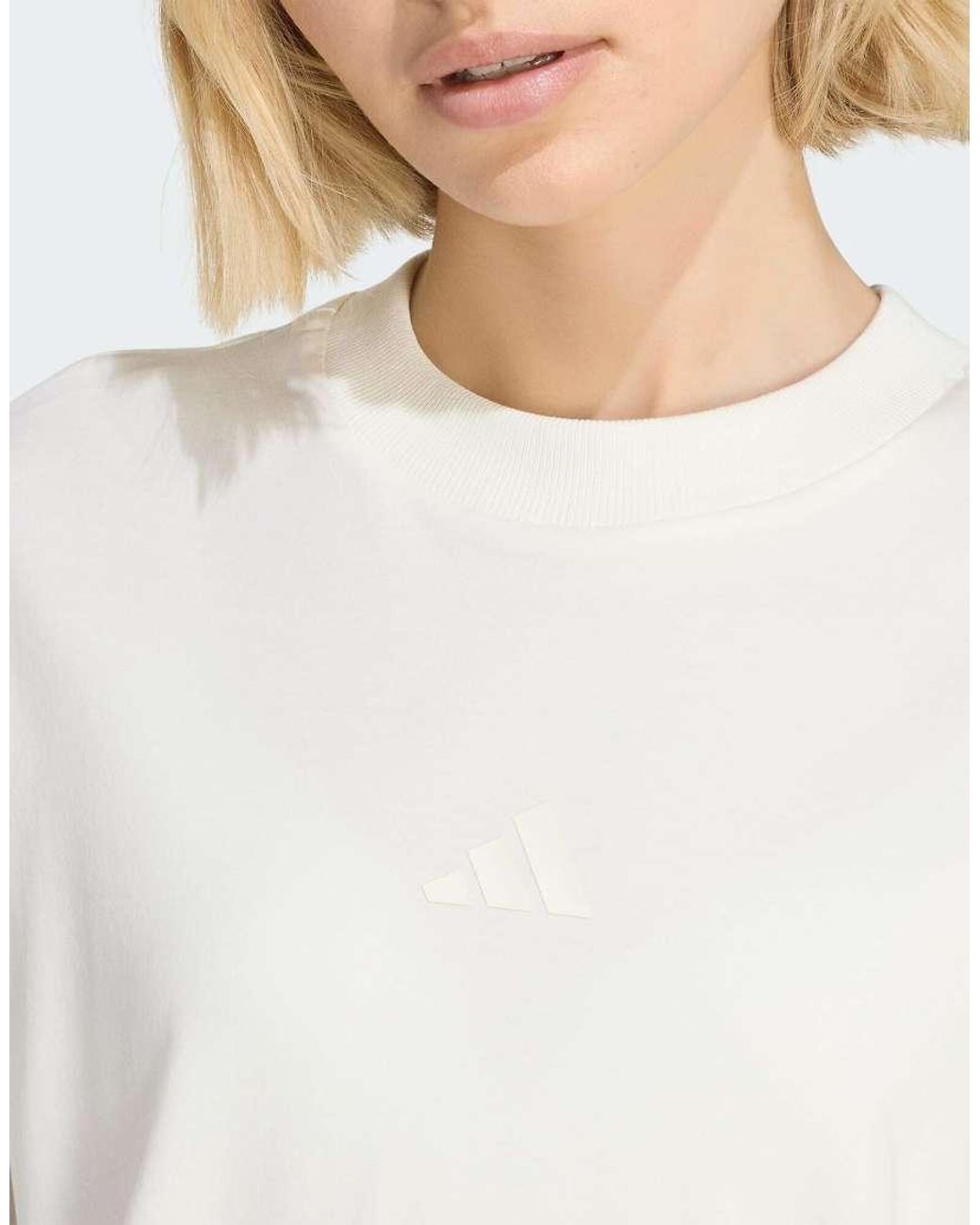 Adidas Originals White Soft Lux Loose Tee