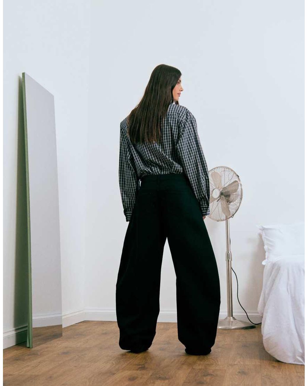 Lioness Blue Horseshoe Barrel Leg Jeans