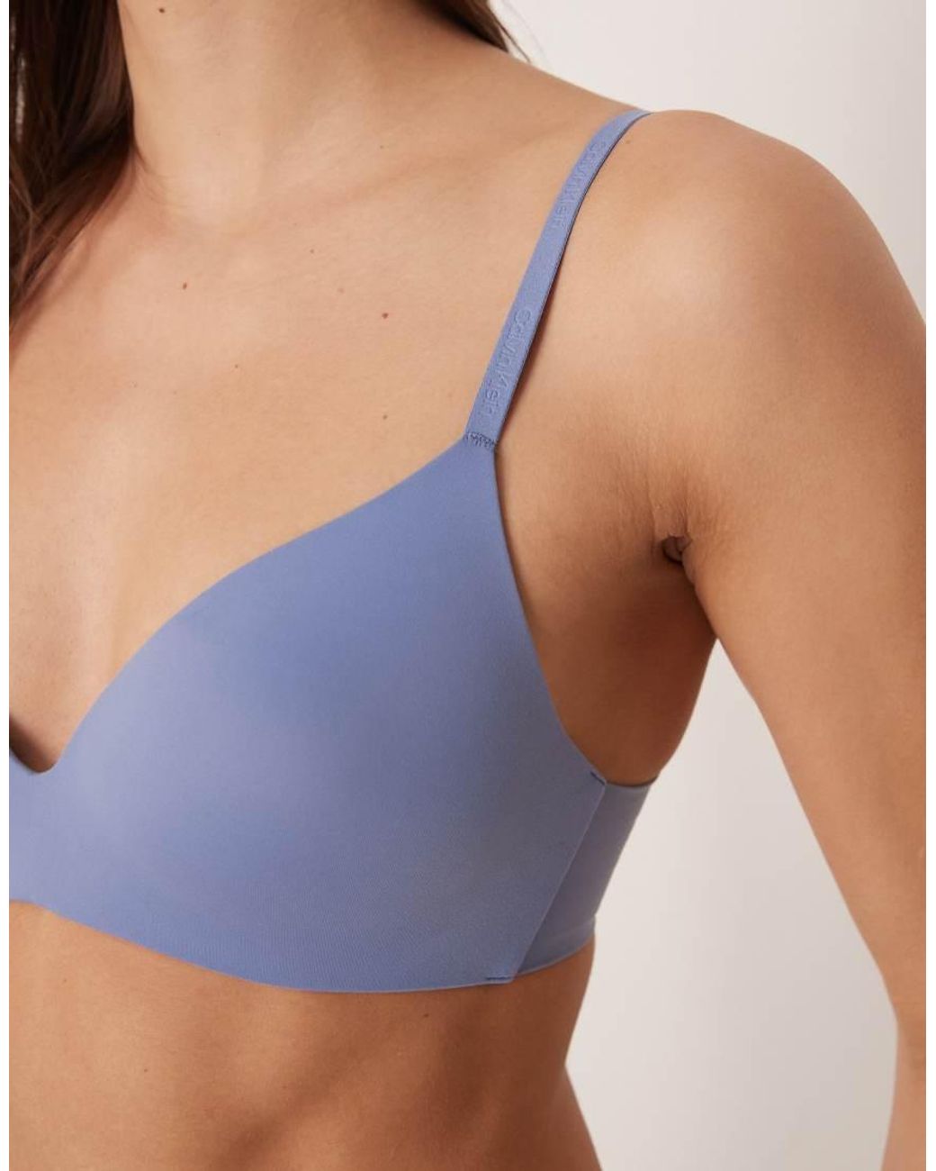 Calvin Klein Blue Perfectly Fit Wire Free Bra