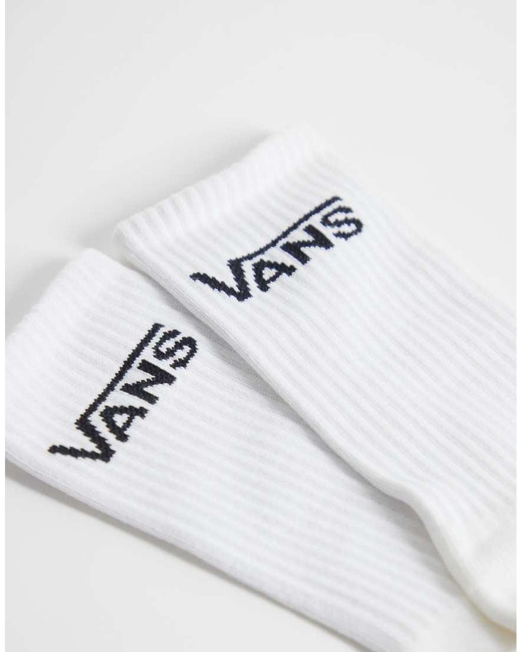 Vans White Classic Half Crew 3pck Socks
