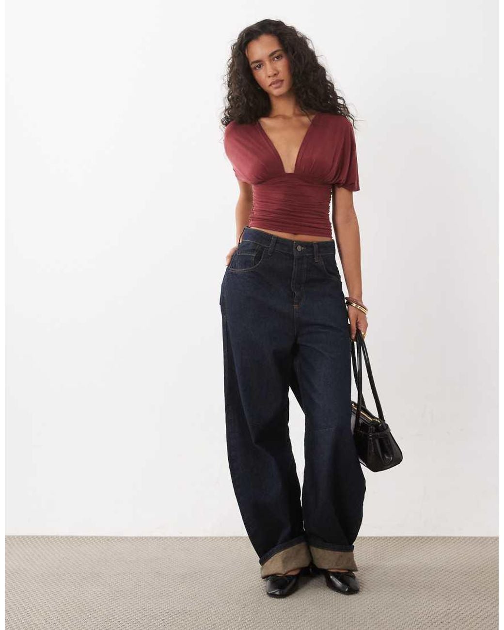 Motel Red Vernia Batwing Cupro