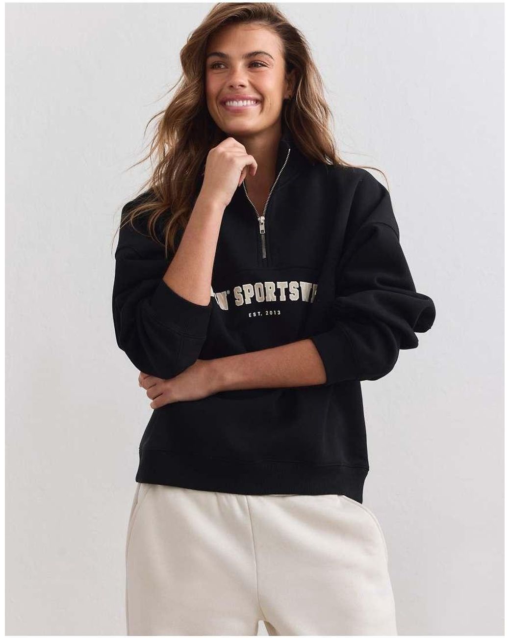 Aim'n Blue Varsity Sweat Half Zip