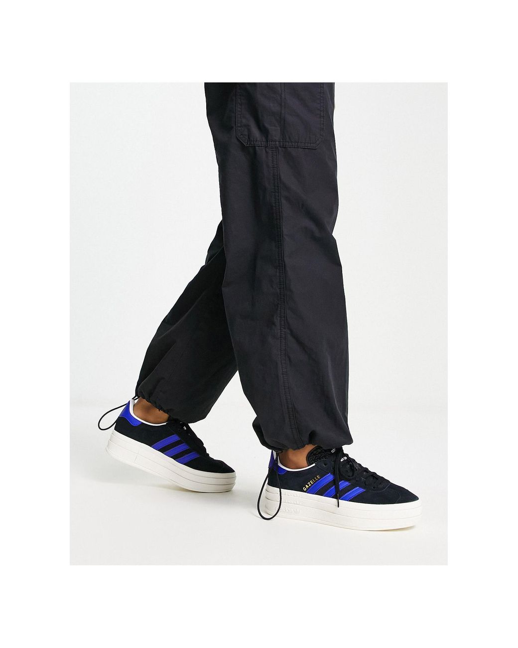 Gazelle bold - sneakers nere e blu con suola platform di adidas Originals  in Nero | Lyst