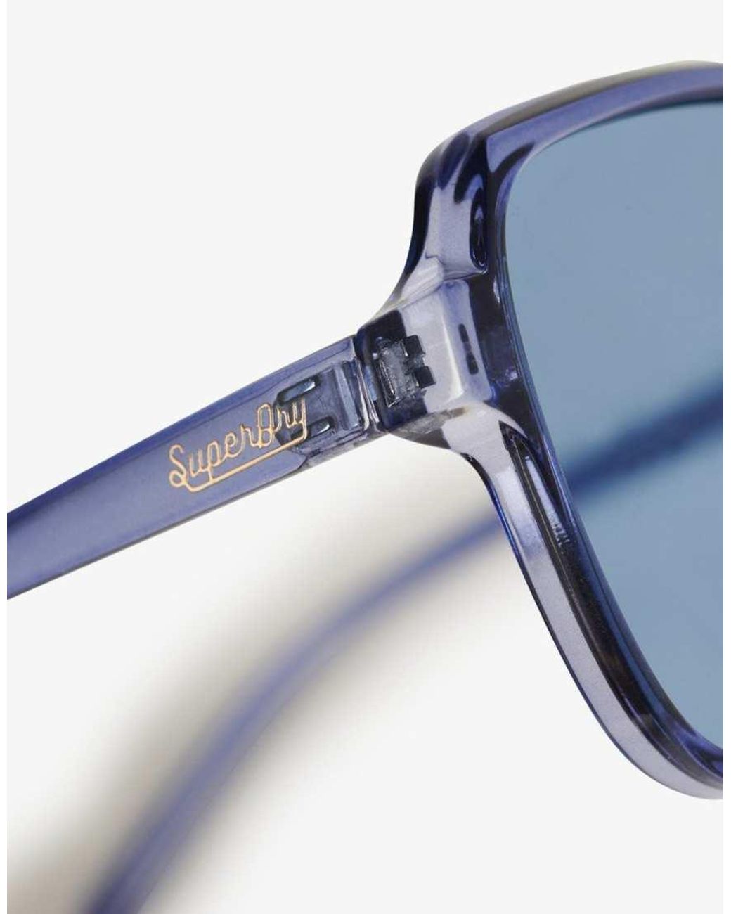 Superdry Blue Oversized Square Sunglasses