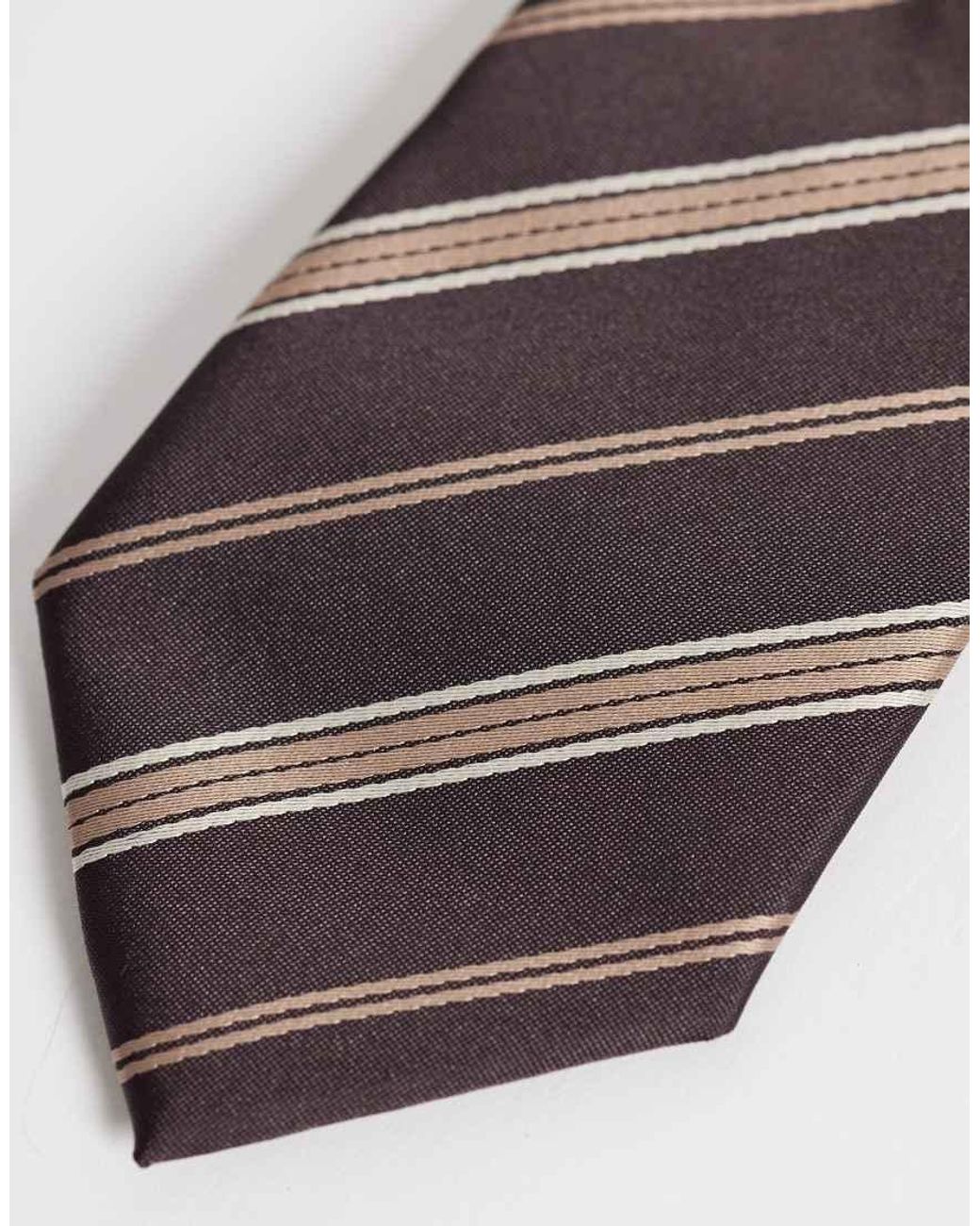 Corbata A Rayas ASOS de hombre de color White