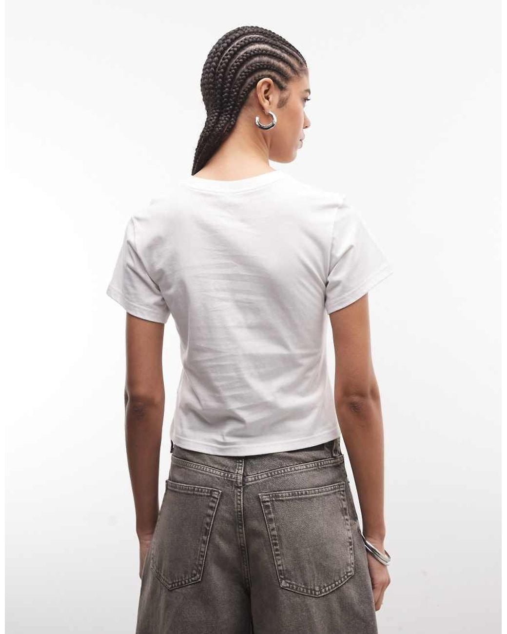 Nike White Graphic Baby Tee