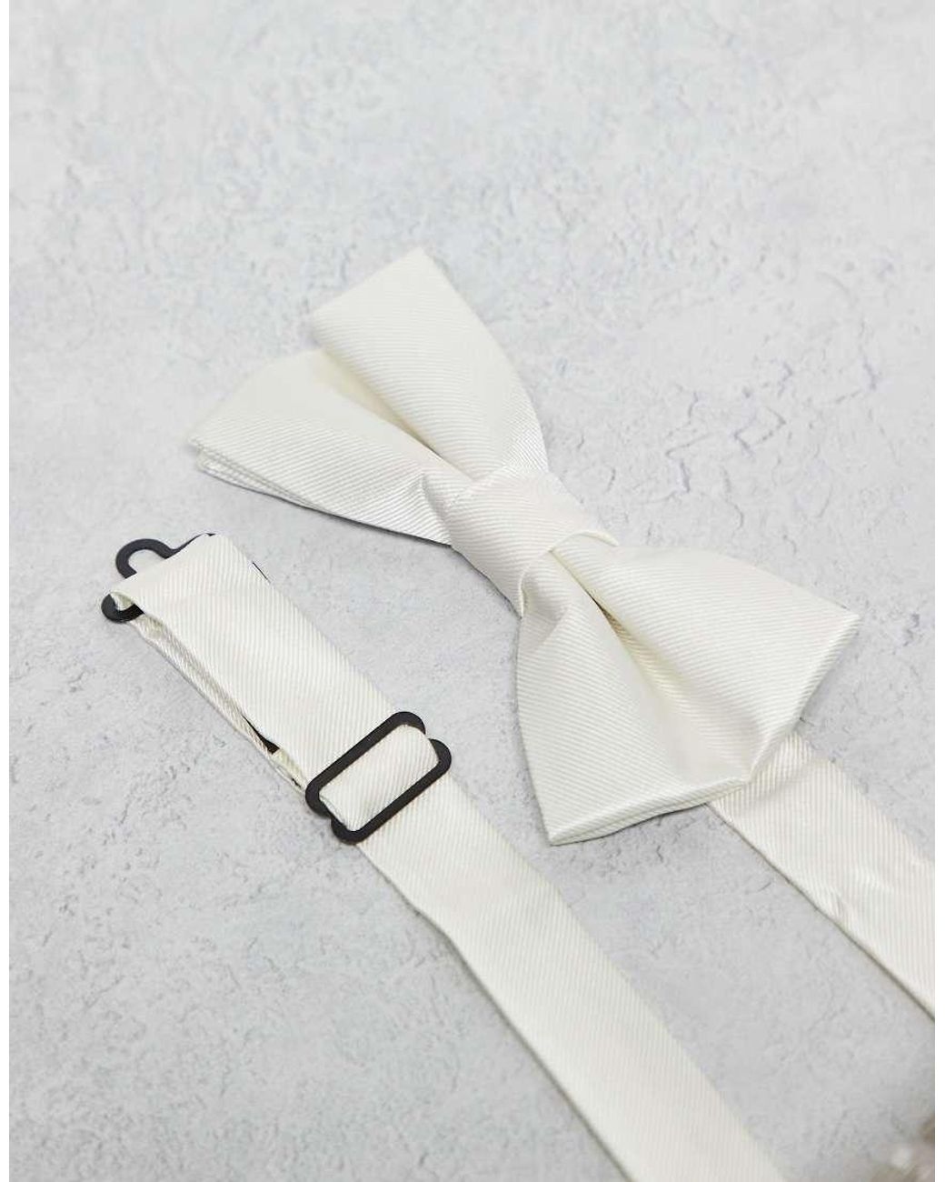River Island Gray Bow Tie for men
