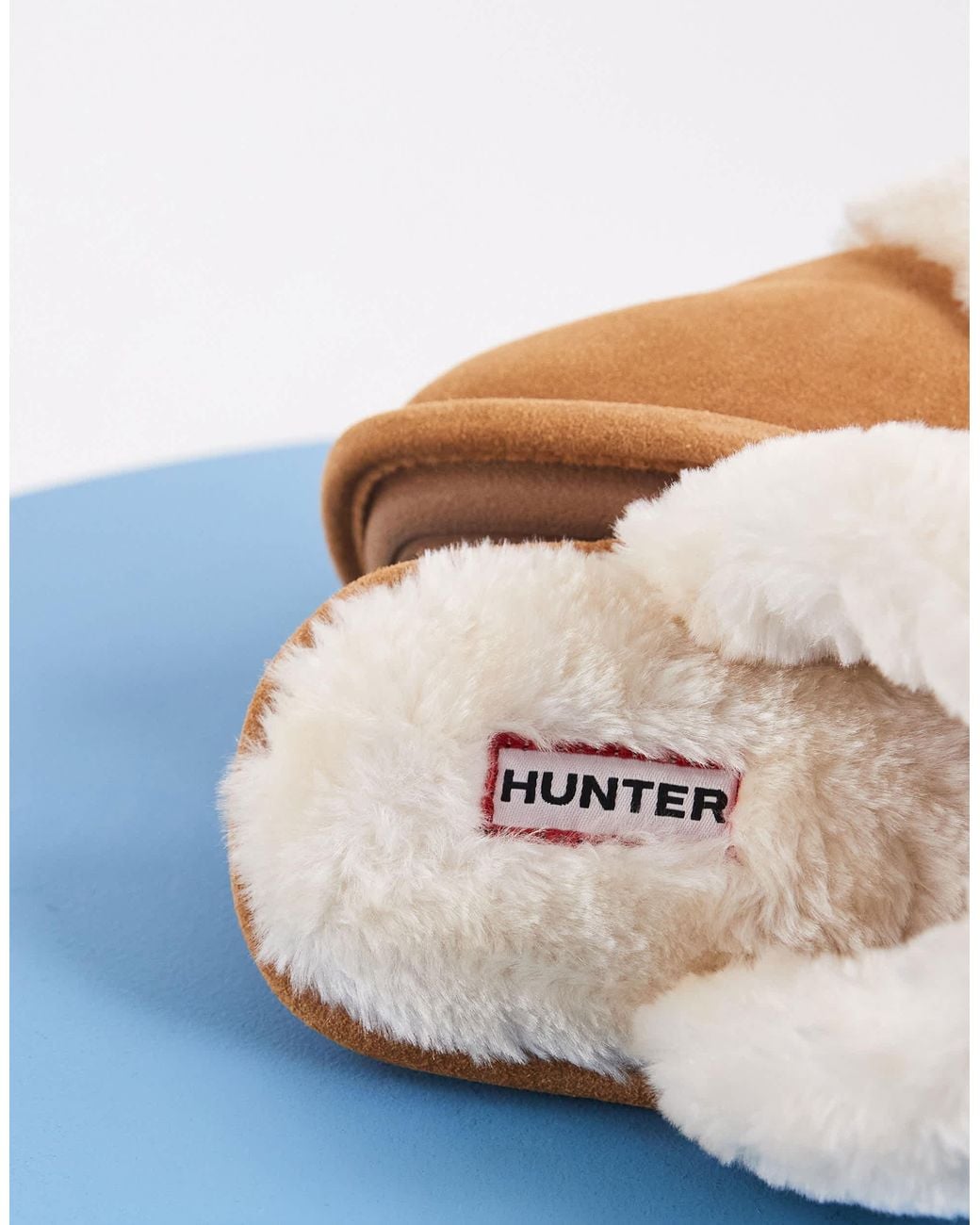 Hunter Blue Gefütterte mule-hausschuhe