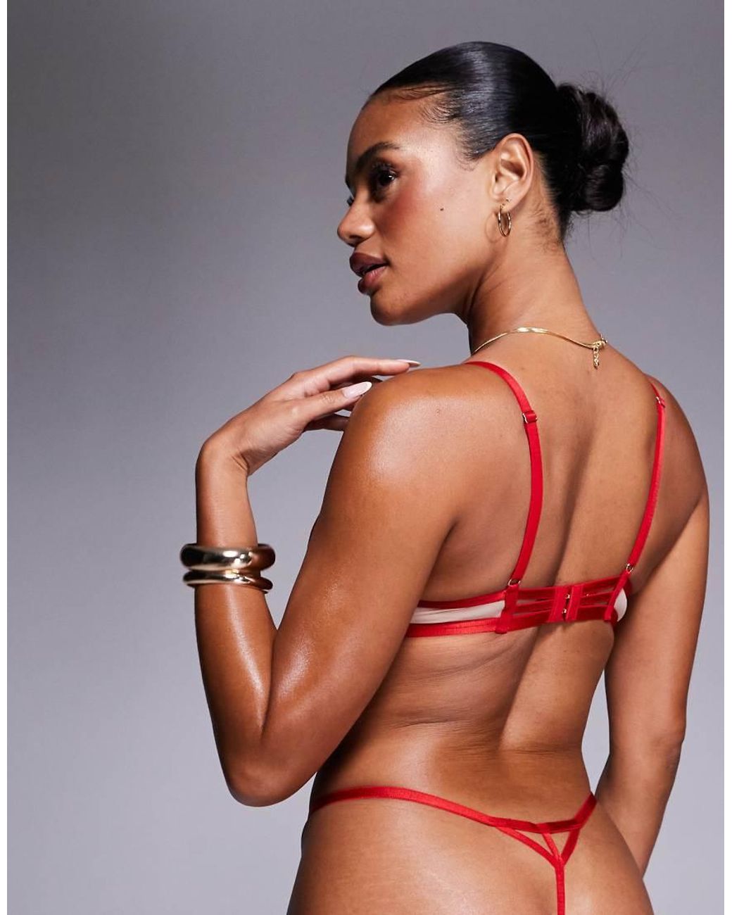 Ann Summers Red Flaming Desire Non Padded Plunge Bra