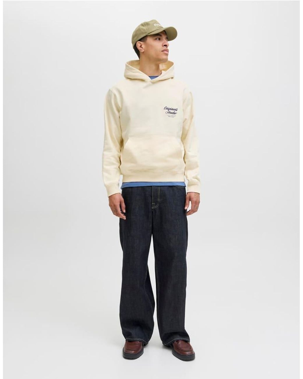 Jack & Jones White Hoodie for men