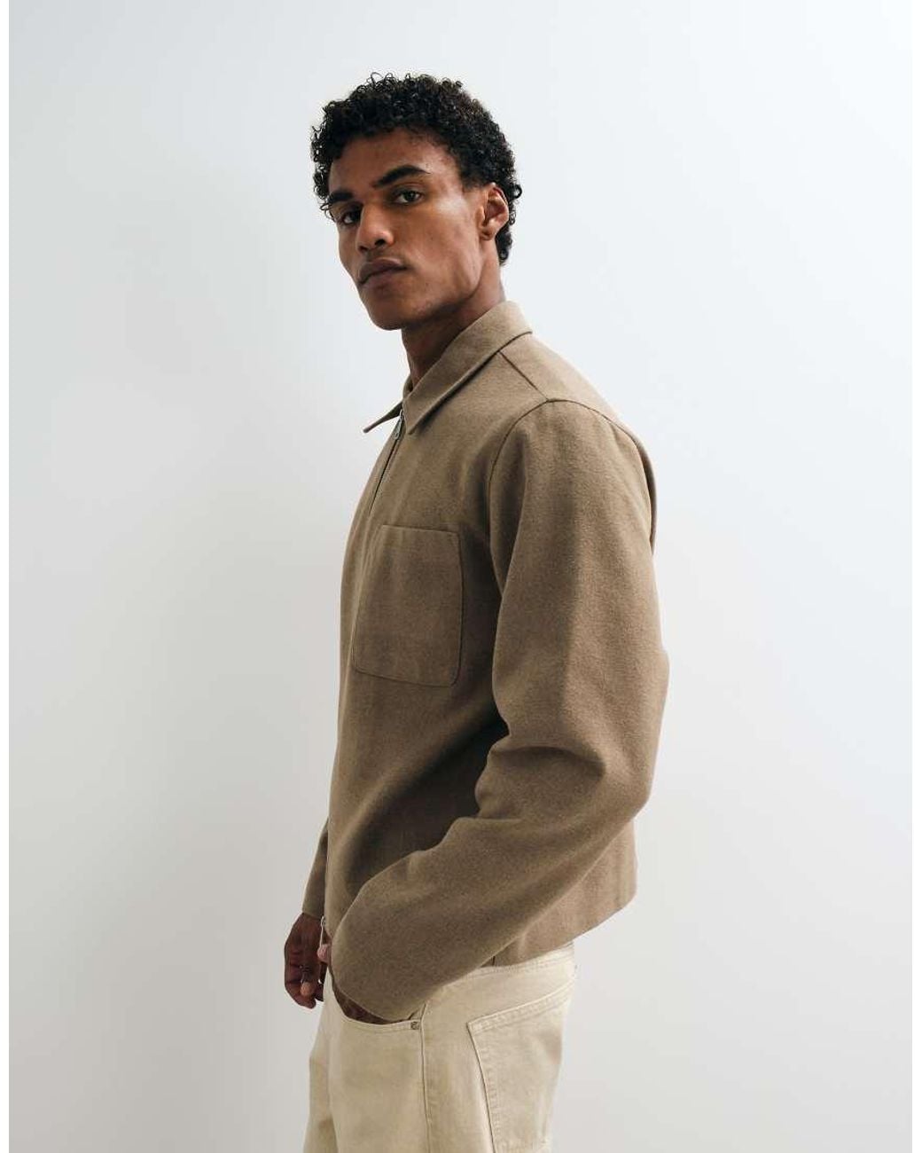 Jack & Jones Natural Double Zip Short Jacket for men