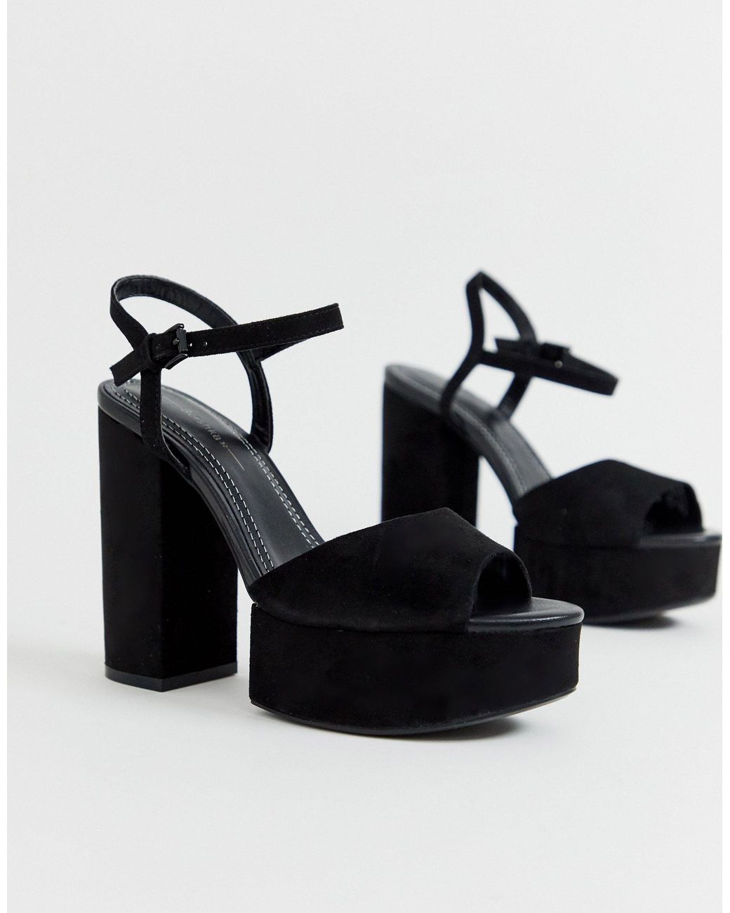 Sandalias negras Bershka de color Negro | Lyst