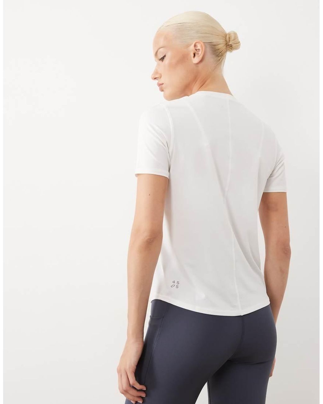 4505 White Icon Active Quick Dry Performance T-shirt