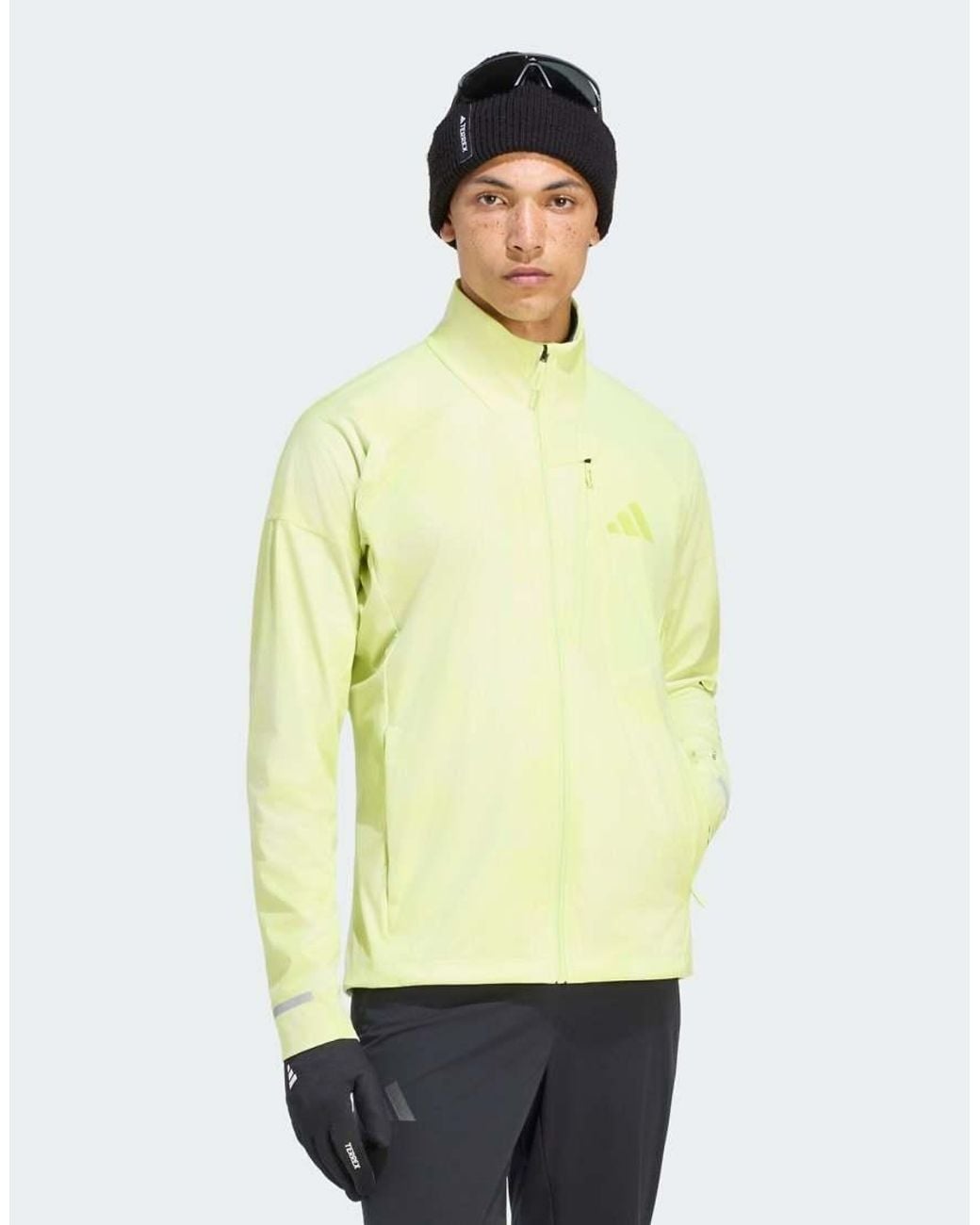Adidas Originals Yellow Terrex Xperior Cross Country-Ski Softshell Jacket for men