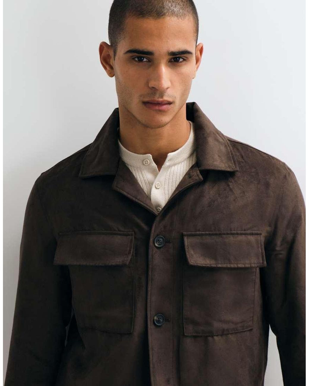 Mango Black Pocket Detail Jacket for men