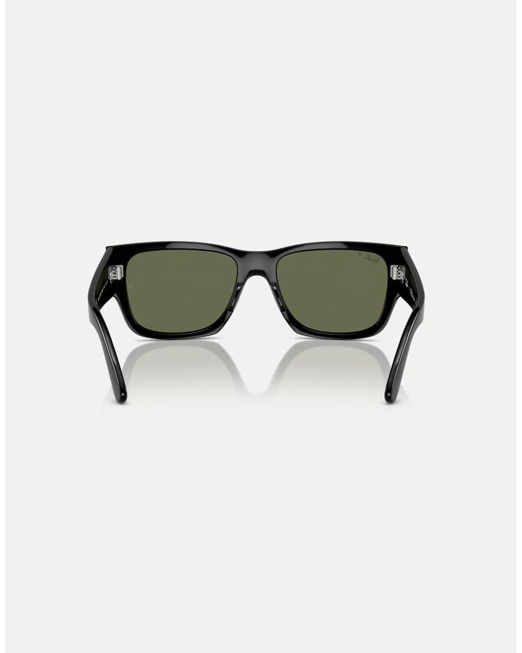 Ray-Ban Green Carlos Rectangle Polarised Sunglasses With Lens