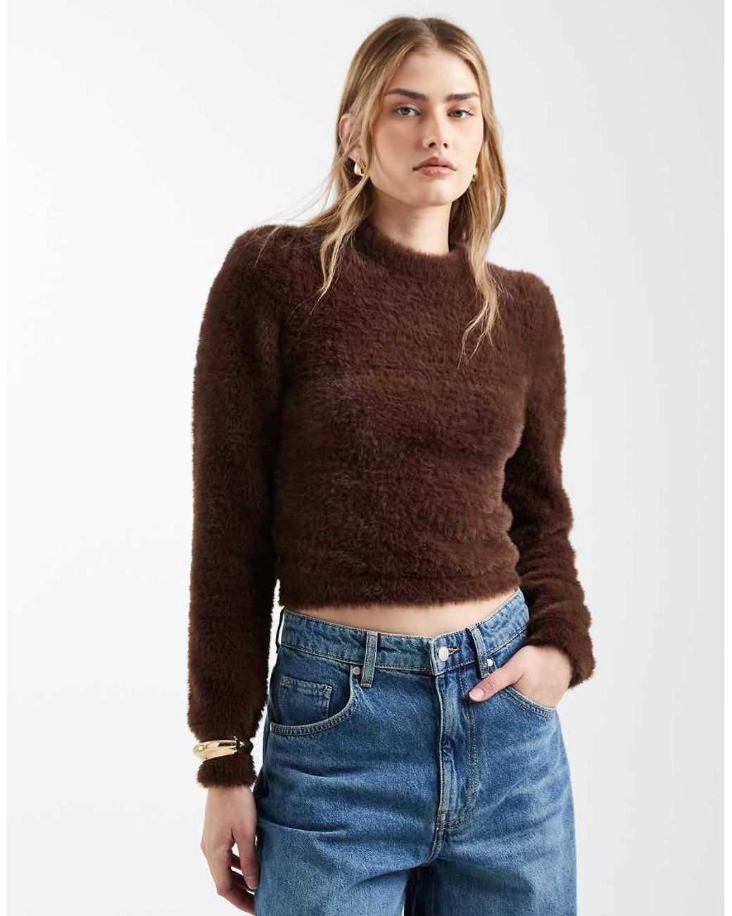 ASOS Brown Fluffy Top