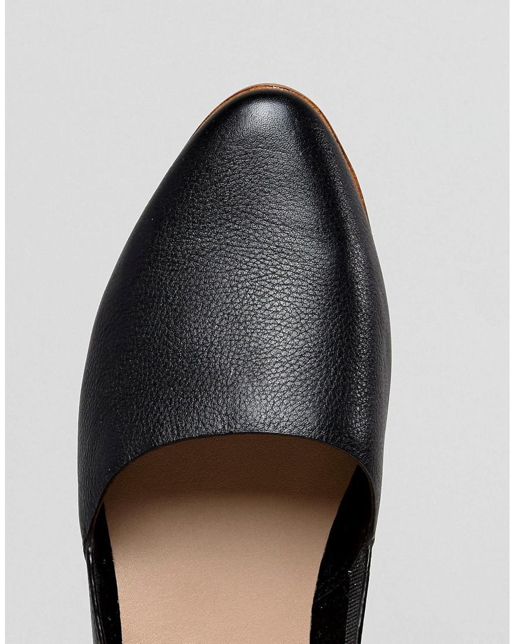 ALDO Blanchette Leather Flat Shoes in Black | Lyst