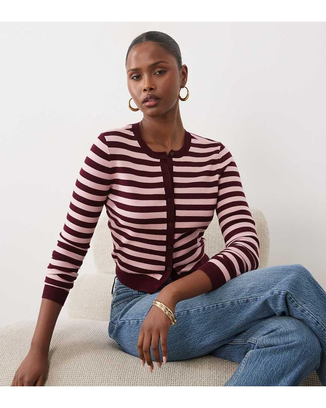 The Frolic Blue Exclusive Button Through Cardigan