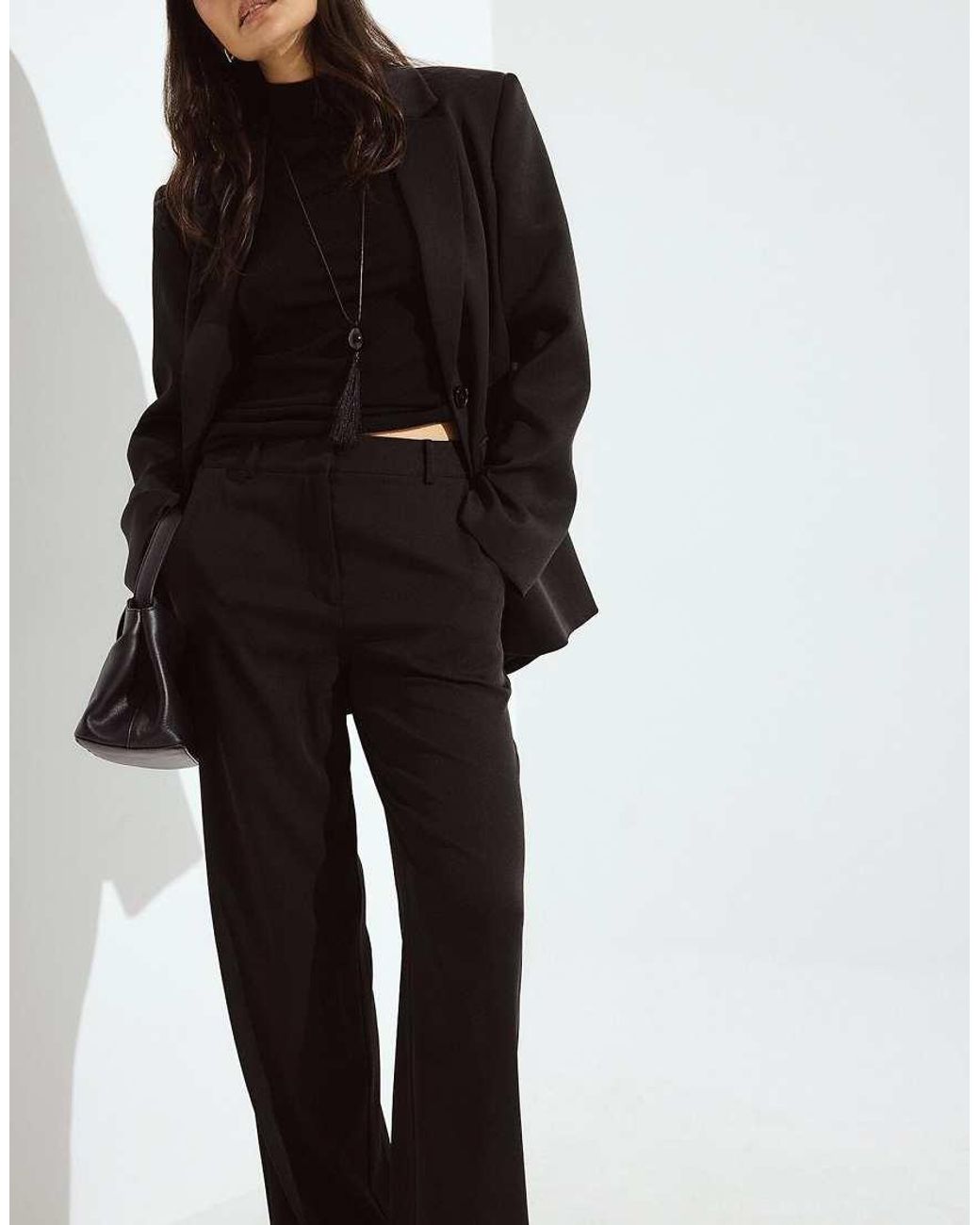 NA-KD Black Basic Suit Trouser