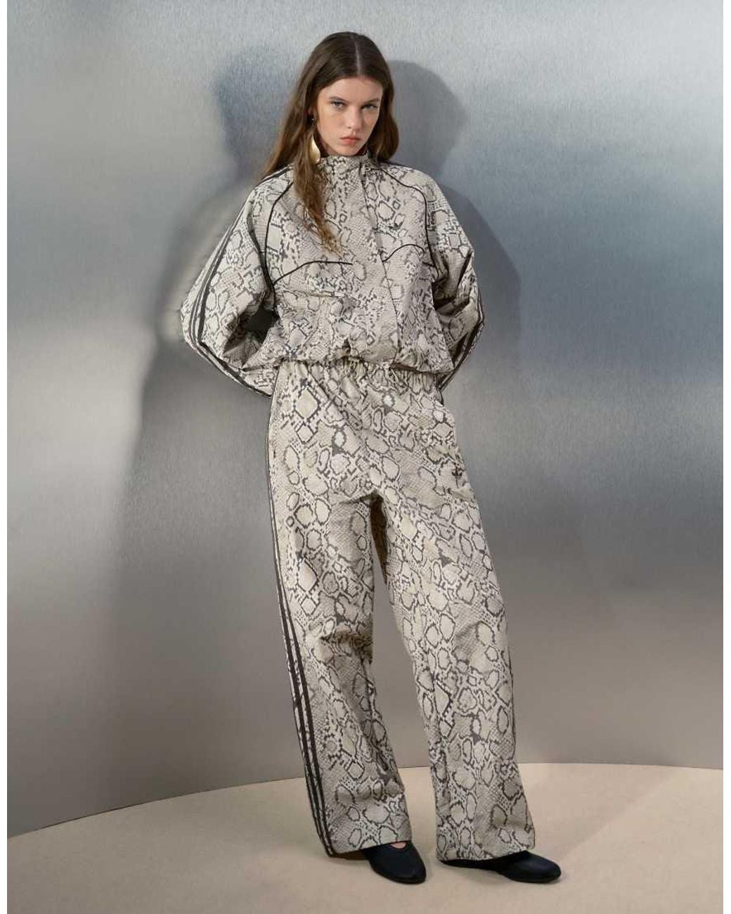 adidas Originals x ASOS Gray Oversized Track Jacket