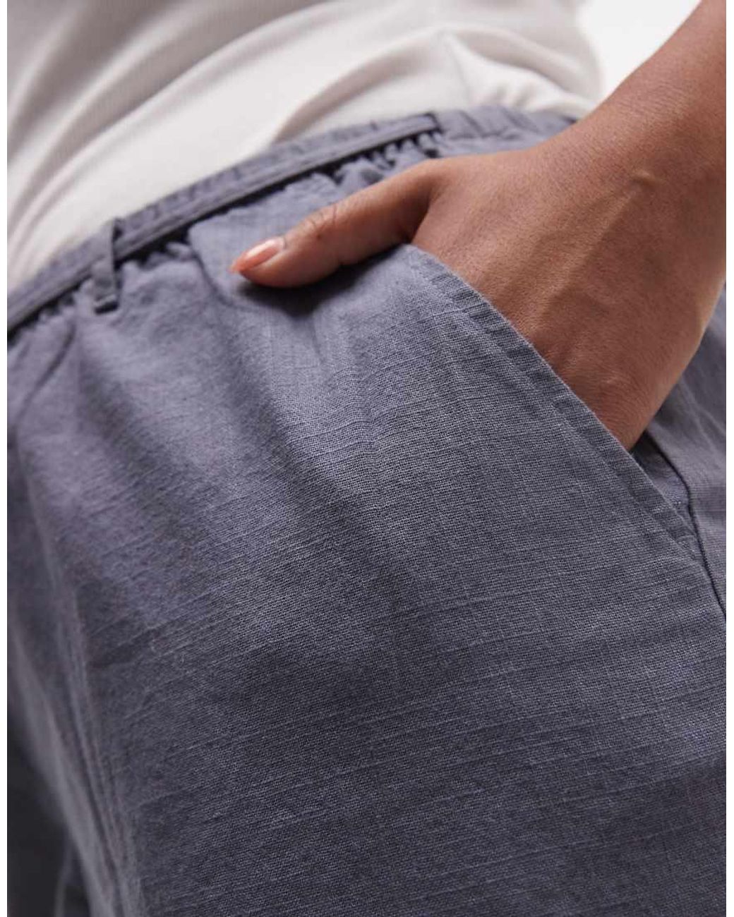 ASOS Blue Asos Design Curve Pull On Pants