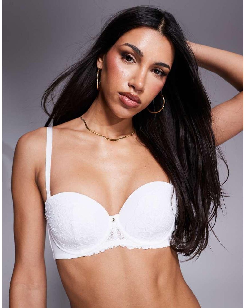 Ann Summers Gray Sexy Lace Padded Multiway Bra