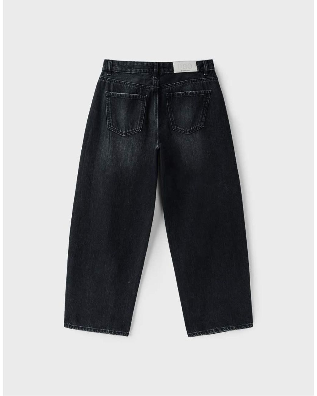 Stradivarius Blue D80 Barrel Fit Jeans
