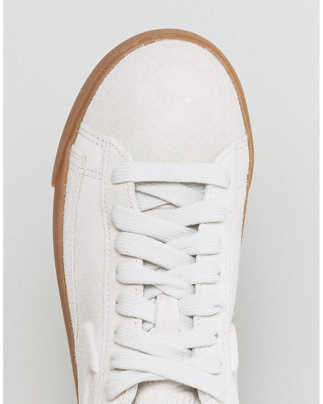 Nike Blazer Low Trainers In Beige Suede With Gum Sole in Natural | Lyst  Australia