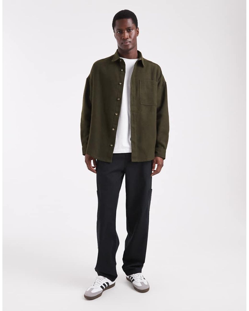 ASOS Green Oversized Shirt for men