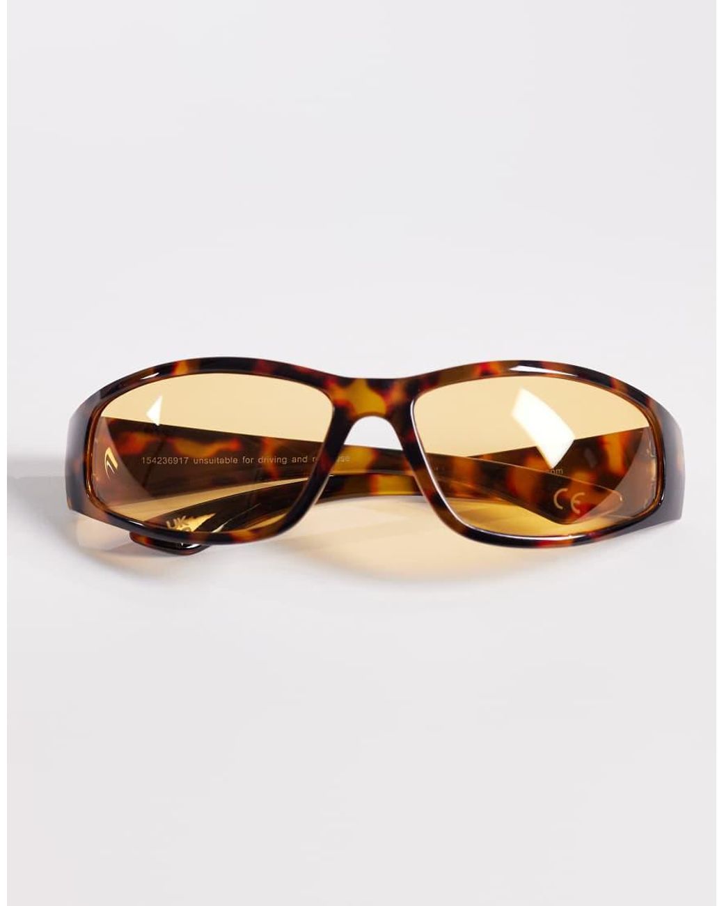 ASOS Natural Wrap Sunglasses for men