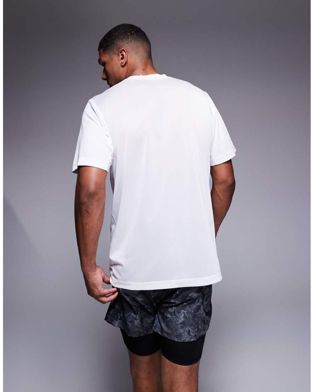 Adidas Originals White Adidas Training Tech T-shirt for men