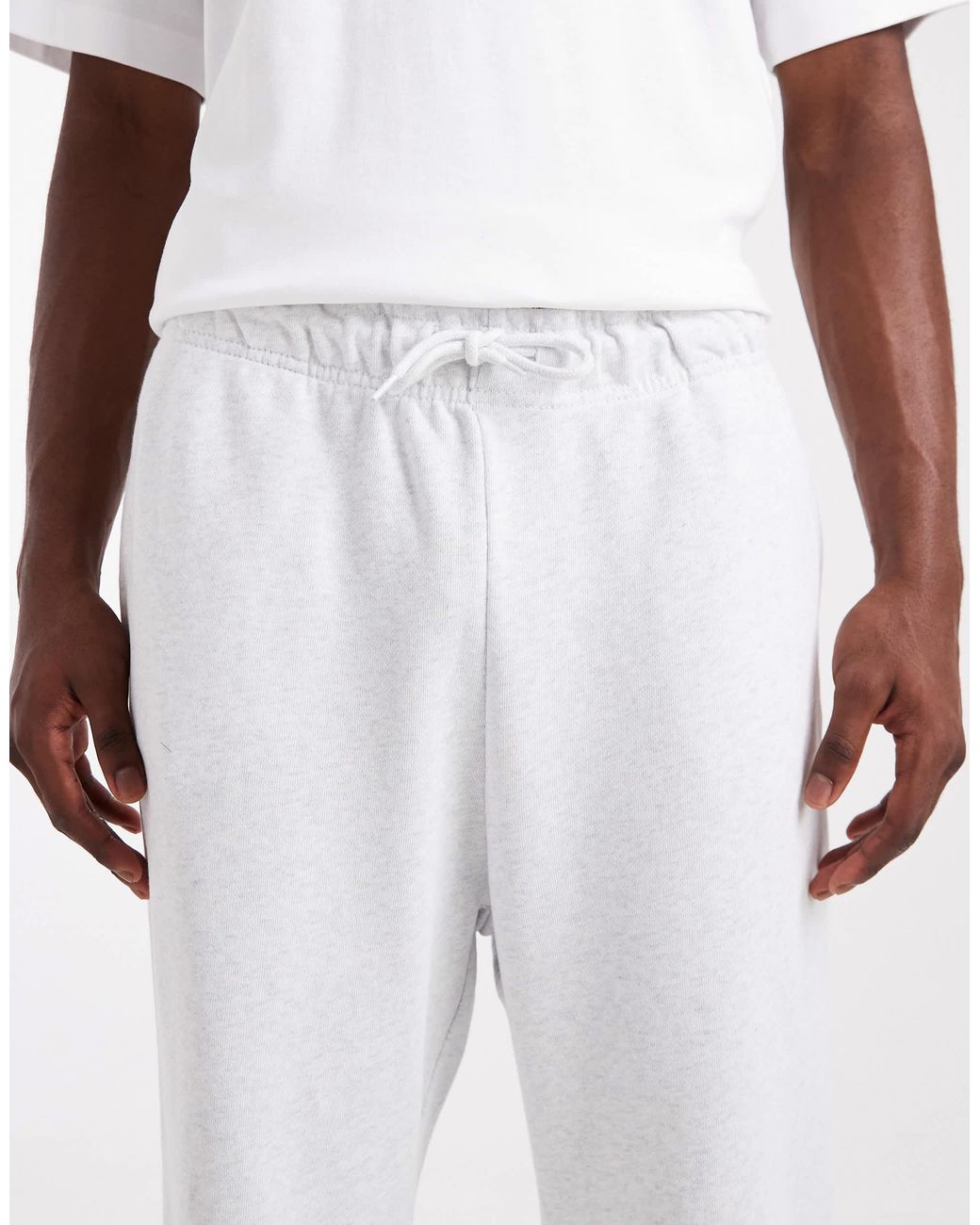 Jack & Jones White Loose Sweatpants for men