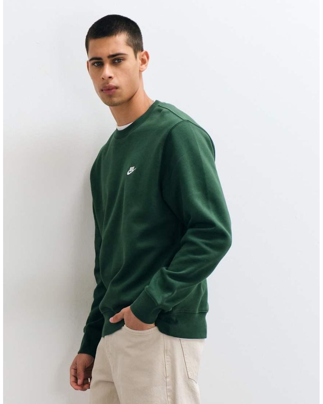 Nike Green Club Sweatshirt for men