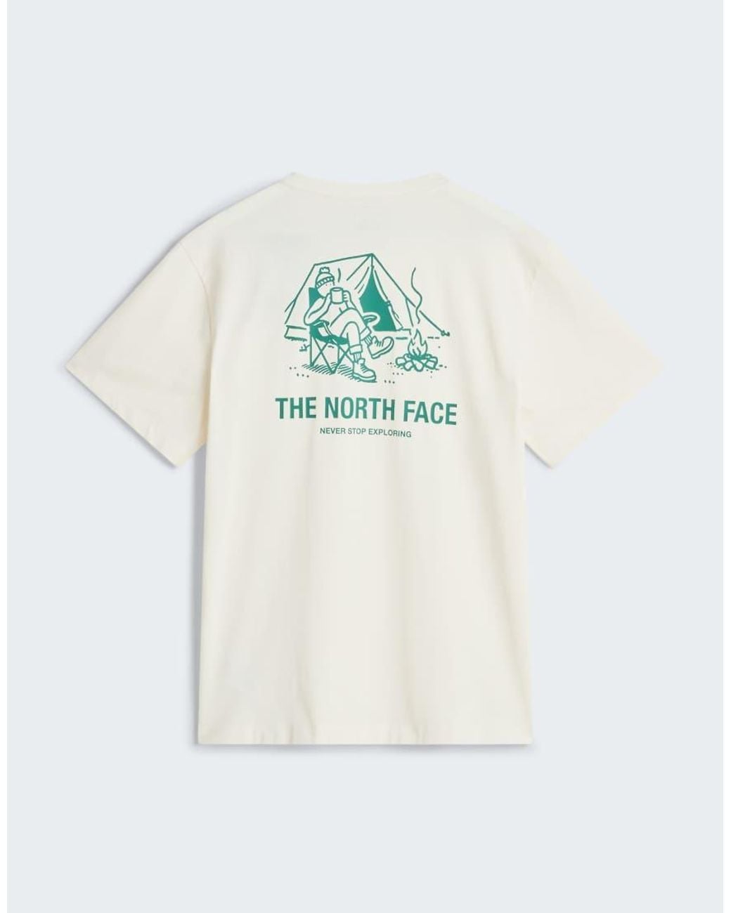 The North Face White M Campfire Relaxed Ss Tee for men