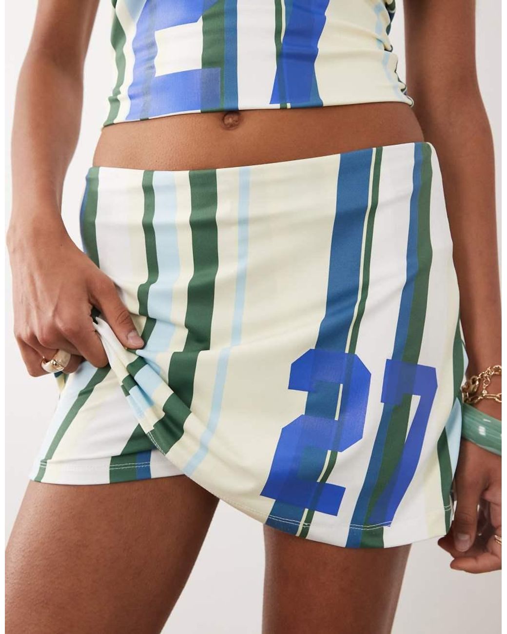 ASOS Blue Skort With Varsity Number