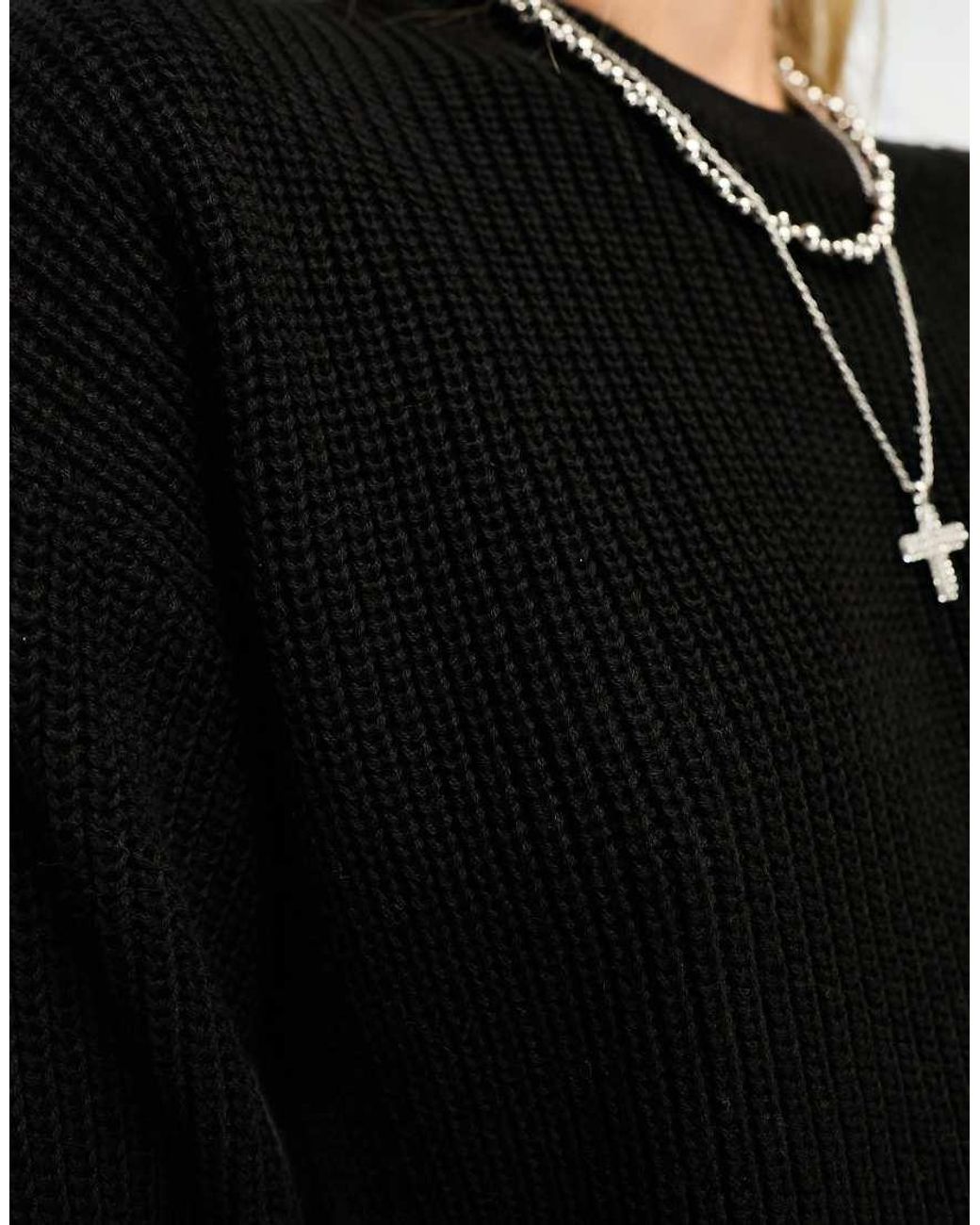 Noisy May Black Crew Neck Jumper