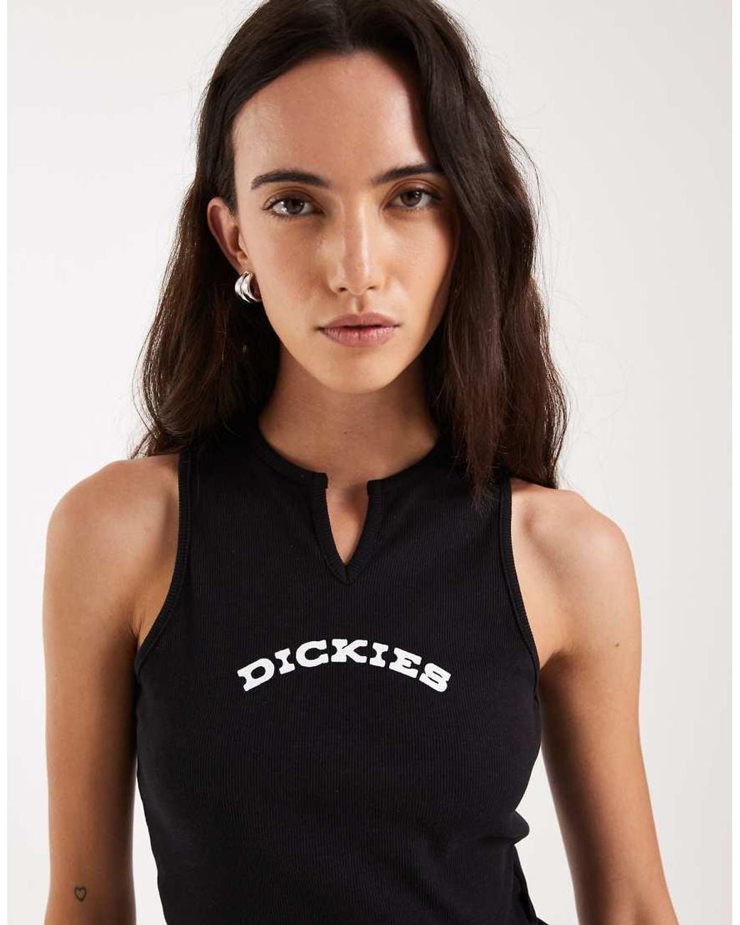 Dickies Black V Neck Vest