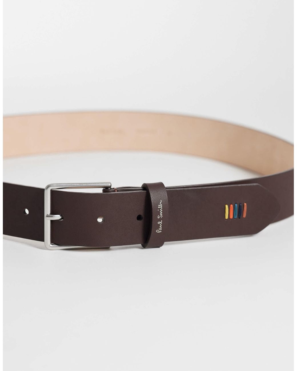 Ceinture avec couture multicolore - noir Paul Smith pour homme en coloris Gray