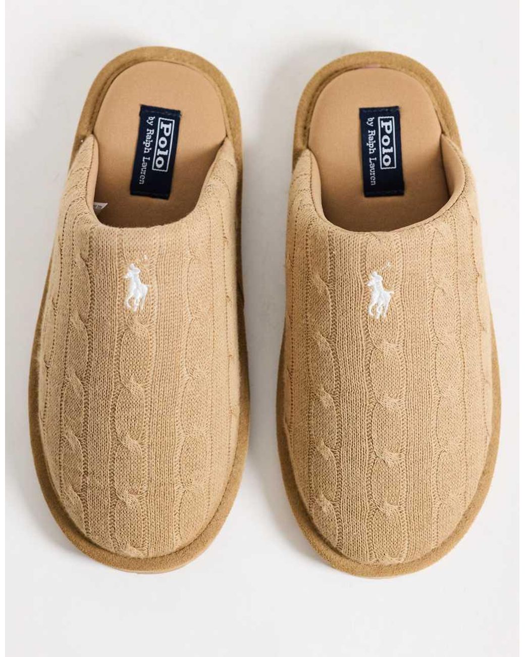 Polo Ralph Lauren Brown Carey Slippers