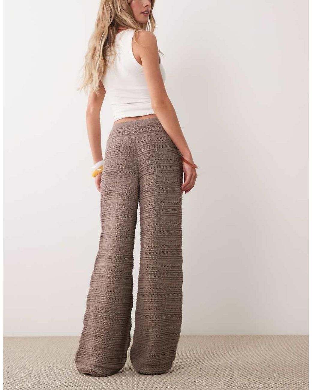 ASOS Multicolor Crochet Knit Trouser Co-ord