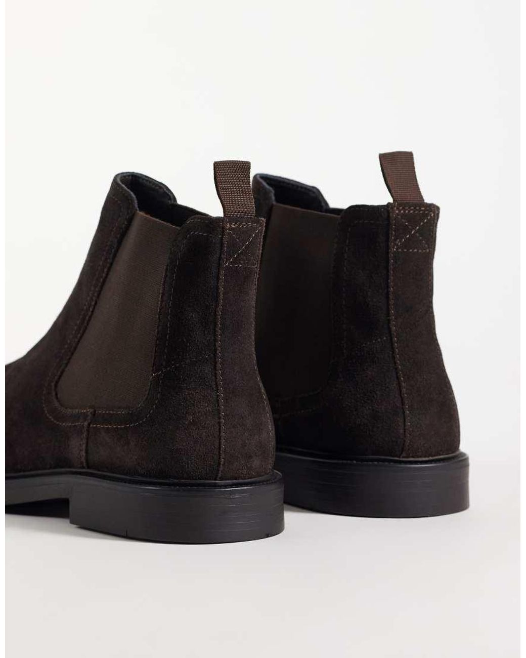 ASOS Black Premium Chelsea Boots for men