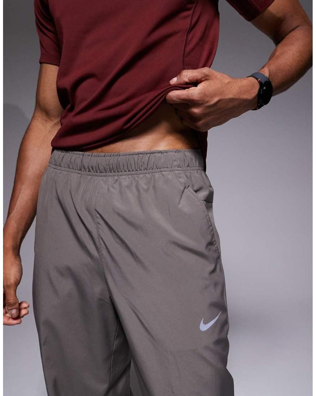 Nike Gray Form Dri-Fit Joggers for men