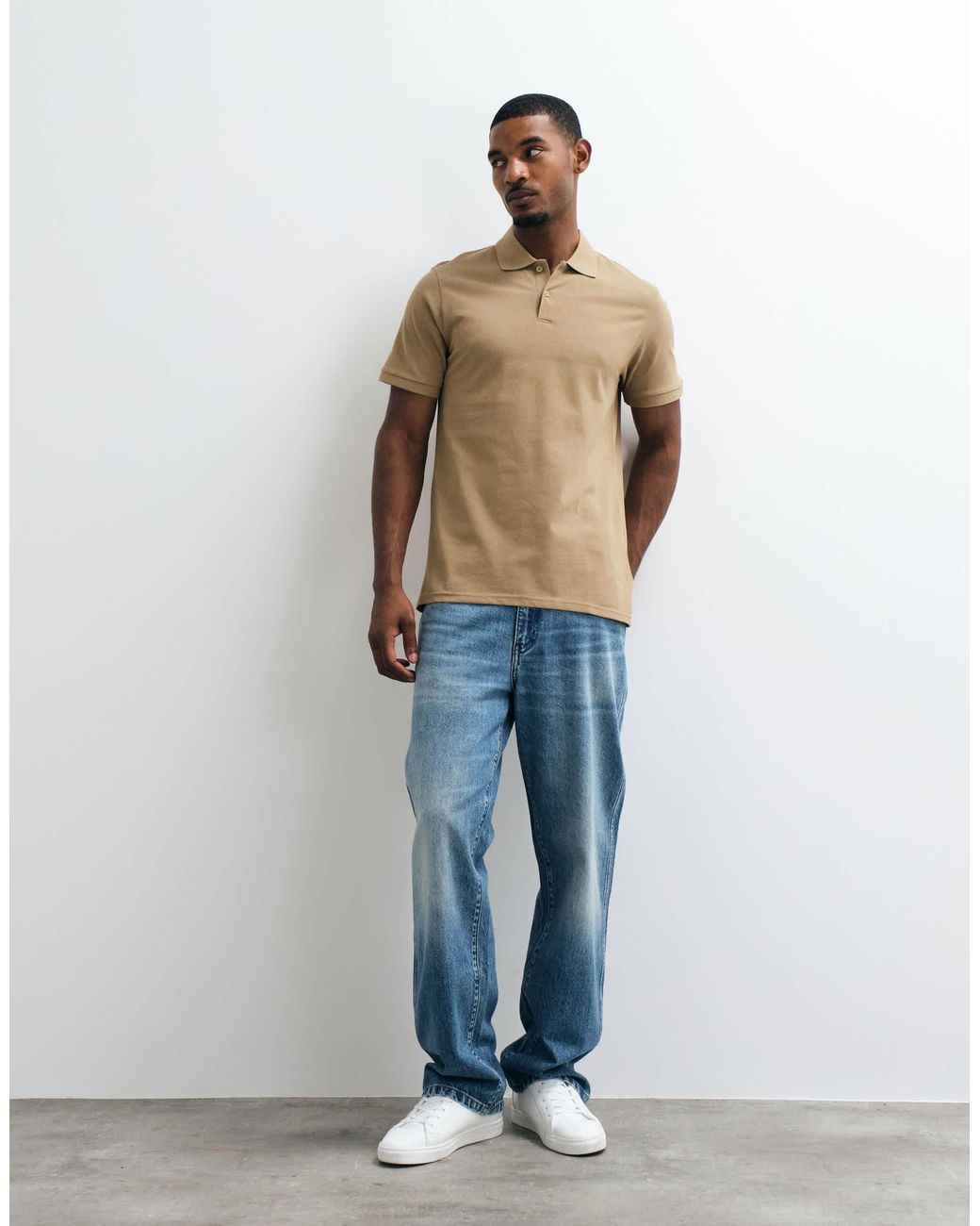 ASOS Green Essentials Regular Fit Polo for men