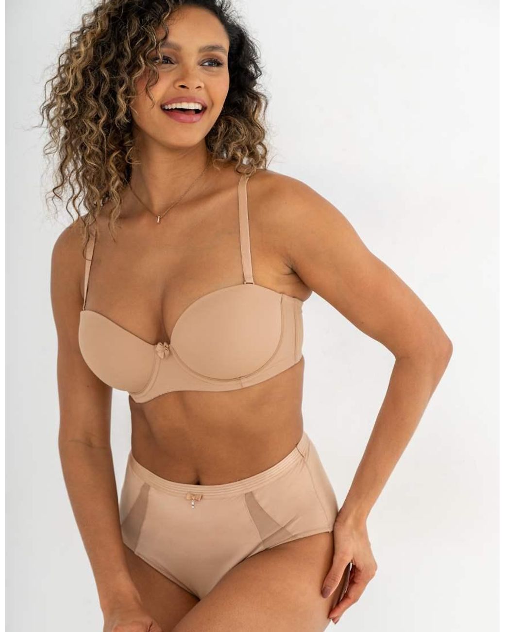 Pour Moi Brown Definitions Strapless Bra