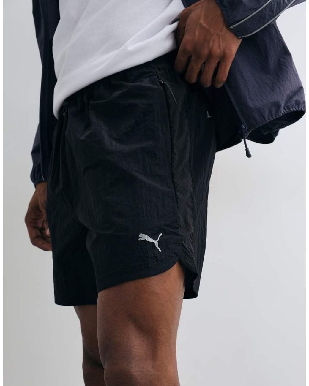 PUMA Blue Run Culture Collective T7 Relaxed 5' Woven Shorts for men