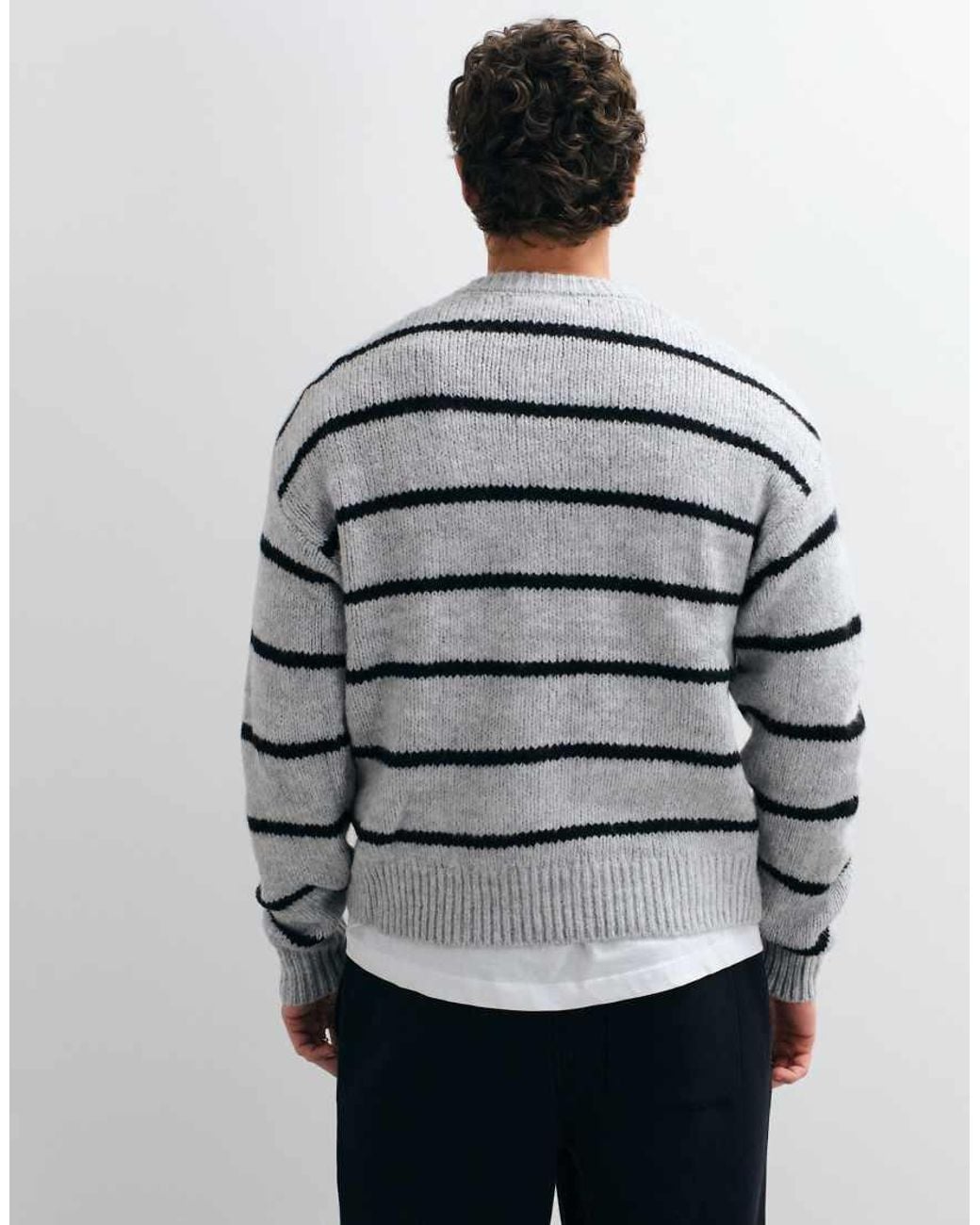 Cotton On Gray Super Soft Boxy Knit for men