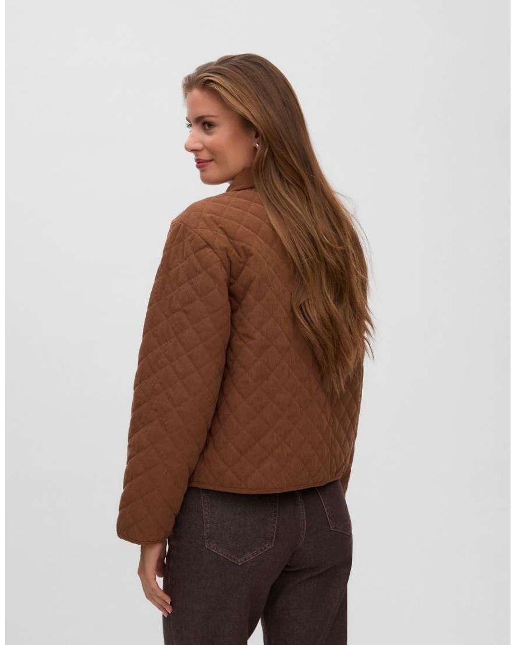 Vero Moda Brown Quilted Jacket