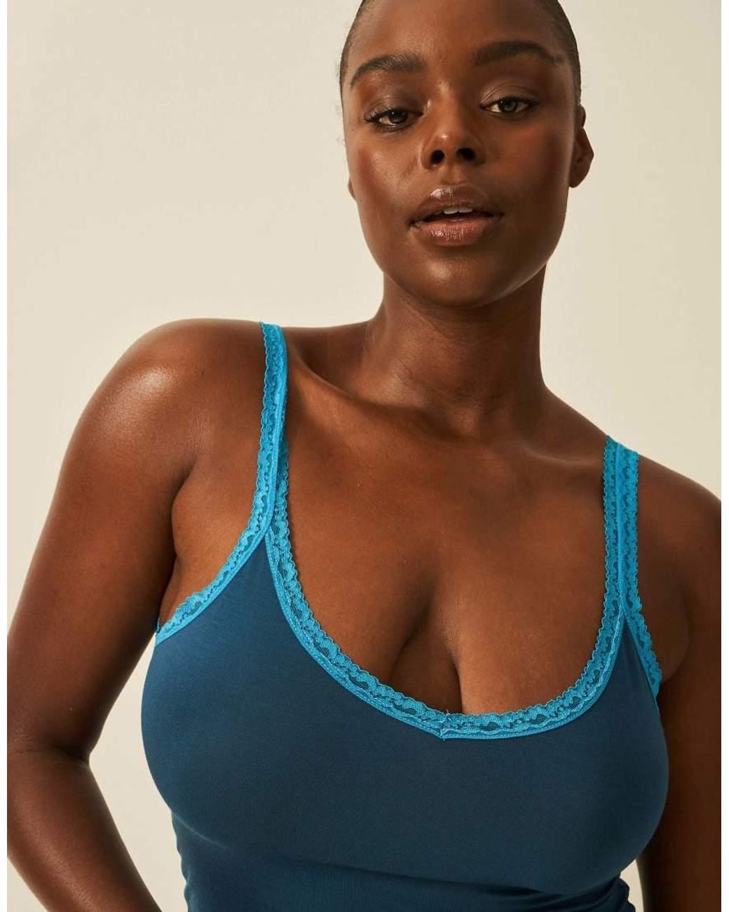 Stripe & Stare Blue Lace Cami
